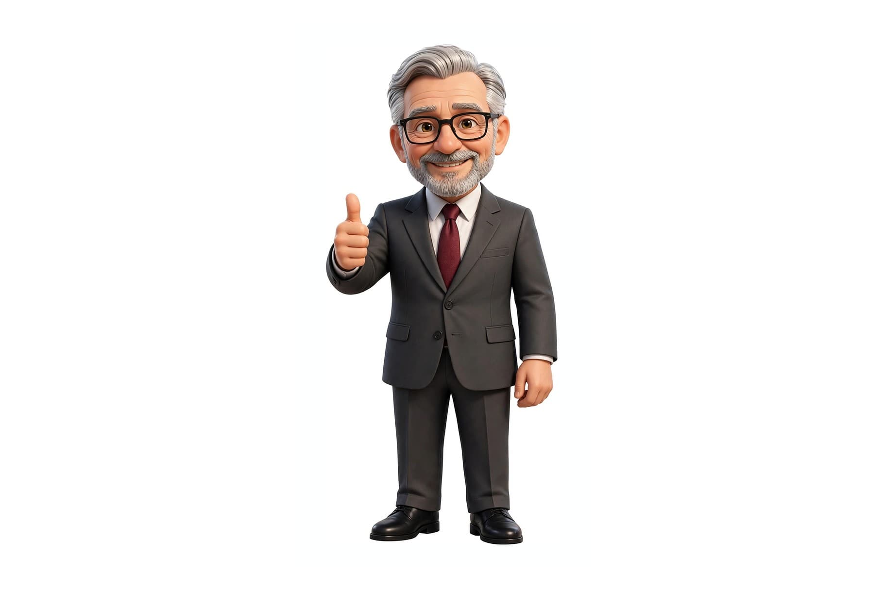 Senior executive giving a thumbs up