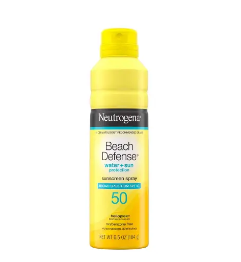Neutrogena Beach Defense Water + Sun Protection Sunscreen Spray SPF 50